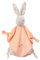 Fehn Schmusetuch Baby Spielzeug Hase - Schnuffeltuch für Neugeborene - Kuscheltier mit Schnuller Befestigung - Einschlafhilfe Handpuppe - Kuscheltuch Schlaftier für Babys und Kleinkinder ab 0+ Monaten