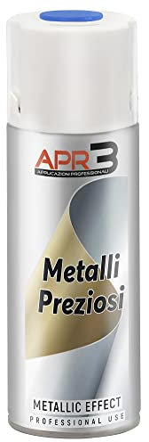 APR3 - Pintura Acrílica en Spray, Color Metalizado Azul, Perfecto para Múltiples Aplicaciones en Exterior e Interior, 400 ml