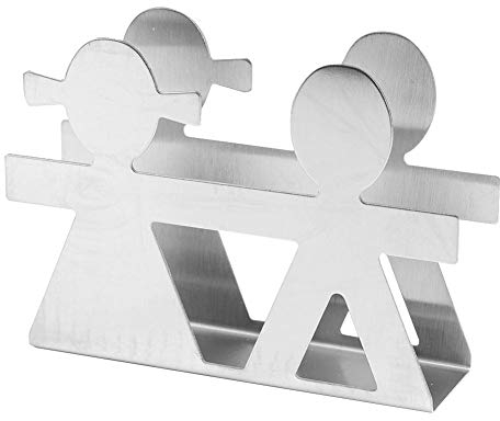 TOPINCN Serviettenhalter Edelstahl Moderner Serviettenhalter Rack Tisch Dekor Liebhaber Stil