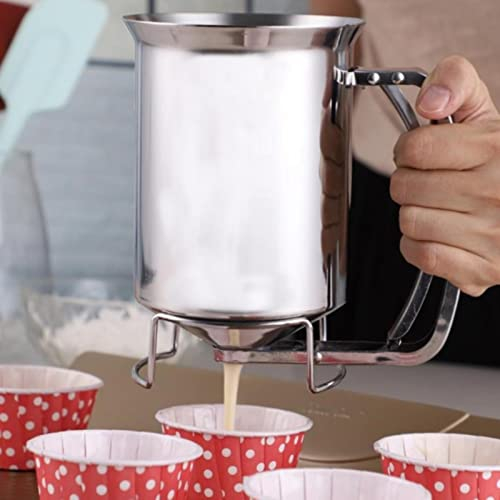 coil.c Entonnoir à Piston Mini Distributeur d'entonnoir de Cuisson en Acier Inoxydable de Pâte à Gâteaux pour Sauces Tartelette Quiches Lorraine du Fond d'entonnoir