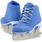 SKATE GURU Jackson Ultima Recreational Damen Eislaufschuhe Softec Diva DV3000 / Farbe: Blau, Erwachsenengröße: 41