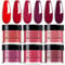 Honey Joy 6 BOX/SET Wine Red Dip Powder Dark Barn Red Fine Dipping Powder Colors No Need Lamp Cure,Like Gel Polish Effect,Even & Smooth Finishing (DP-A-6pcs-10g/box)