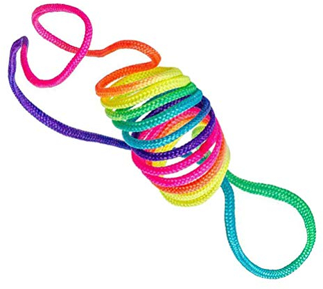 6 PCS Finger Rope Rainbow Toy, Cats Cradle String Finger Game Finger String Toy Supplies, 165 cm Length