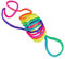 6 PCS Finger Rope Rainbow Toy, Cats Cradle String Finger Game Finger String Toy Supplies, 165 cm Length