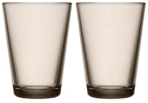 Iittala 1051120 Kartio 2-er Set Gläser 40cl, Leinen, Glas