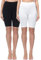 Merry Style Damen Sport Leggings kurz Sportleggings Radlerhose Sporthose aus Baumwolle 2 Pack MS10-200 (Schwarz/Weiß(2Pack), XS)