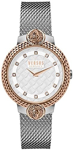 Versace Versus Mouffetard Armbanduhr, 35 mm, Silber/schwarz, Armband