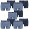PUMA 10 er Pack Boxer Boxershorts Men Herren Unterhose Pant Unterwäsche, Farbe:037 - Denim, Bekleidungsgröße:S