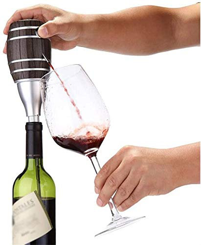ZKHD Electric Wine Aerator Dispenser, Portable Electric Wine Aerator Pourer Air Decanter Diffuser System, Wine Accessories for Red And White Wine Great Wine Gift