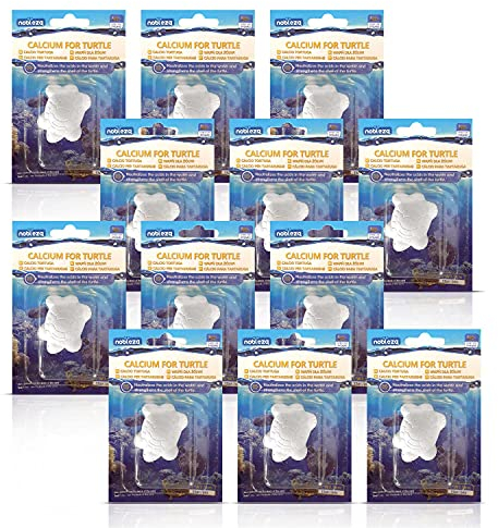 Nobleza - Calcium für Wasserschildkröten, 12er Pack Natürliches Basisergänzungsmittel, zur Verbesserung des Panzers der Schildkröte, L5 * W3.5cm