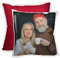 LOOXIS Personalisiertes Kissen mit Foto & Text Bedruckt, selbst gestalten – 40x40 cm, farbige Rückseite, Leinenhaptik – Geschenkidee Männer, Frauen, Jahrestag, Geburtstag, Einzug – Orientrot