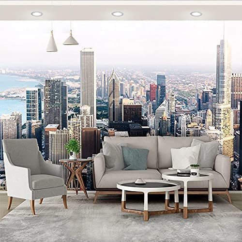 Frtmsticker Fotomurales Decorativos Pared 3D Famoso Ciudad Paisaje Fotomurales 3D Foto-Mural Papel Pintado Impermeable De Pvc Autoadhesivo ​Sala De Estar Dormitorio Tv Fond 250X150Cm