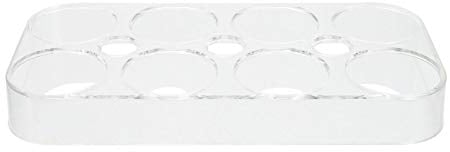 PATKAW Bac À Oeufs Frigo de Rangement D' ?ufs de 8- Grille: Plastique de Grande Porte- Bac Empilable Porte- Porte- Recouverts Conteneur D' ?ufs de Boite À Oeufs En Plastique