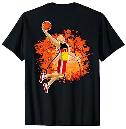 Deutschland National Basketball Trikot German Slam Dunk Geschenk T-Shirt