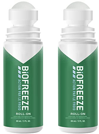 Biofreeze Roll On Cold Action – Relieves Muscle and Joint Brot, 2 x 90 ml (Packung mit 2 Roll-On-Biofreeze)