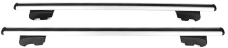 OMAC Dachträger Dachgepäckträger Kompatibel mit VW Passat B8 Variant 2015-2019 Fahrradträger Dachboxen Dachgepäckablage Dachteile Eloxiertem Aluminium Silber 2 TLG