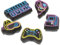 Crocs Unisex Lights Up 5 Pack Schuhanhänger, Leuchtet Neon Gamer
