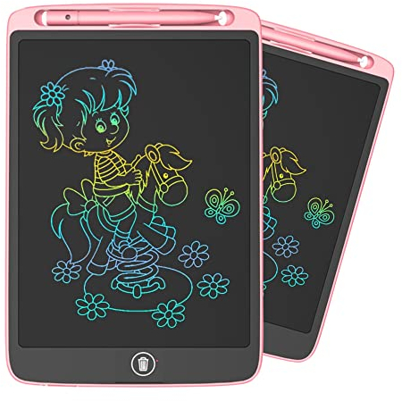 Magische Tafel für Kinder: LCD-Tablet, 21,6 cm (8,5 Zoll), Schreibtafel für Kinder, Tablet zum Zeichnen, digitale Tafel, LCD-Schreibtafel für Kinder, Mal-Tablet, Kindertafel (Rosa)