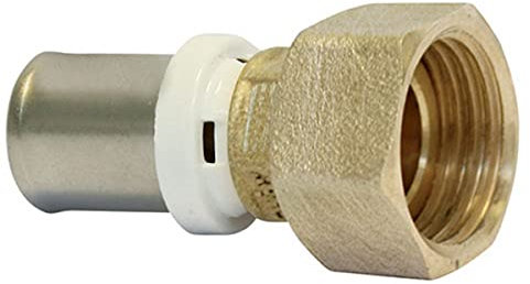 Raccord droit femelle multicouche 26/34 fixe à sertir - Ø26-1” - 30312-26-26 - Fixoconnect - Ayor