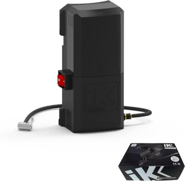 IK Compresor a Batería - Presurización Rápida y Continua - Batería 18V Ion-Litio con Indicador de Carga - Compatible con Pulverizadores IK - Manguera de Aire Comprimido Incluida - Hecho en España