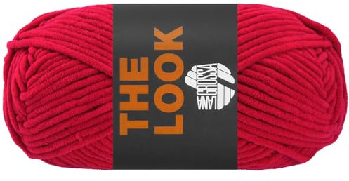 LANA GROSSA The Look | Samtig weiches und stabiles Chenillegarn | Handstrickgarn aus 100% Polyester | 100g Wolle zum Stricken & Häkeln | 120m Garn FB6