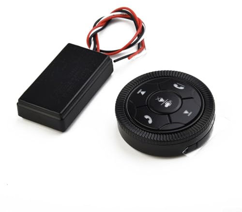 Universale Auto Volante Controller Media Pulsante Musica Riproduzione DVD Wireless Volume Volante, Diametro 46mm* 12mm