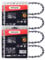 MRFARZ Catene per motosega da 40,6 cm, 55 maglie di trasmissione, passo 3/8, calibro 109,2 cm, semi-scalpello, per Stihl 017 021, MS170, MS171, MS180, MS180C, MS210 e More-R55 (4 catene)