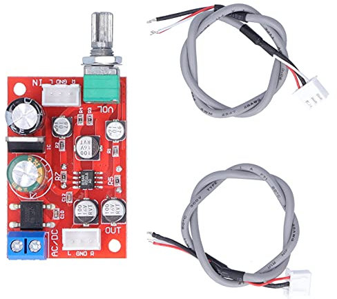Preamplifier Board Single Power Amplifier Module Subwoofer Amp with Volume Potentiometer AD828 for Both AC and DC