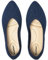 Veittes Women's Wide Width Flat Shoes - Comfort Ladies Soft Breathable Slip-On Knitted Ballet Flats.(2205001-2,BL/FK,UK10 Wide)