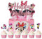Minnie Cake Topper, Minnie Tortendeko, Ubephant 25 Stück Minnie Geburtstagsdeko, Anime Tortendeko, Minnie Geburtstag Deko, Minnie Kinder Tortendeko für Kinder Party Kuchen Dekoration Supplies