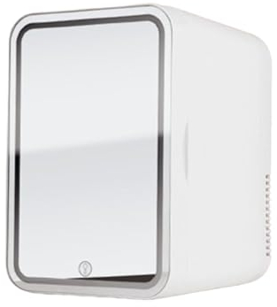 8L Mini Beauty Refrigerator Skin Care Products Facial Mask Refrigerated Refrigerator Dormitory Car Home Gift Small Refrigerator,White