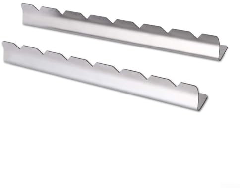 2 soportes para barbacoa de acero inoxidable, soporte de almacenamiento para parrilla, pincho ajustable para exteriores