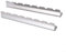 Lot de 2 supports de barbecue en acier inoxydable, support de rangement pour barbecue, brochettes de barbecue réglables pour l'extérieur