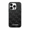 CG MOBILE Karl Lagerfeld KLHMP15SPKHPORPK Hülle für iPhone 15/14 / 13 6.1 hardcase Schwarz Leather Monogram Metal Logo