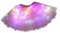 Tütü Damen Tüllrock mit Lichterkette 80er Jahre Vintage Tutu Rock Retro Unterrock Vintage Swing Tanzkleid Karneval Glitzer Rock Ballett Tanzen Halloween Kostüm Ballettrock