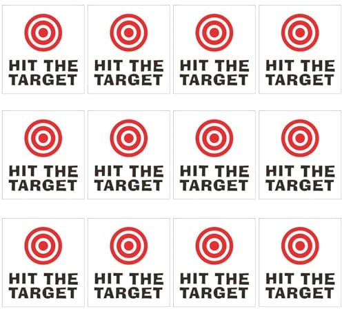 CVFRTT 12 Toilet Target Stickers, Toilet Bullseye Stickers, Aiming Target Stickers For Men, Toilet Toilet Stickers Decoration