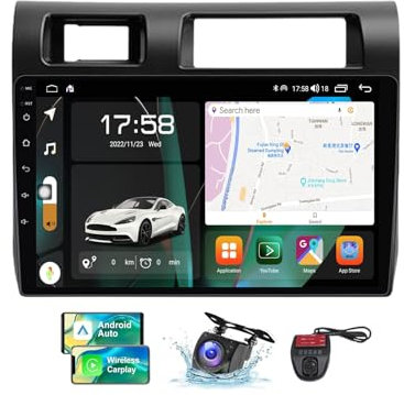 ZZPHKK Android 13 Autoradio mit Navi für Toyota Land Cruiser LC 70 2007-2020丨9 Zoll Doppel Din Auto Radio Touch Display mit Carplay Android Auto/Bluetooth/FM RDS DAB+/Lenkradsteuerung/DSP(A,NF-7)