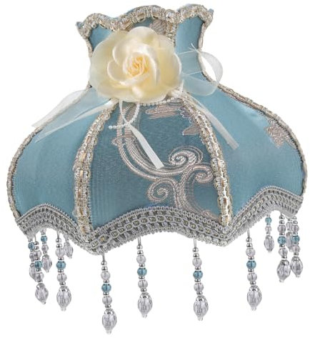 iplusmile Vintage Lampenschirm Im Europäischen Große Jakobsmuschel Dome Leuchte Für Schreibtischlampen Und Stehlampen Mit Filigraner Stickerei Und Zufälligen