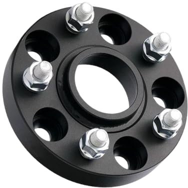 HBGURM Autozubehör Spurverbreiterung Adapter Spurverbreiterung Für Volvo S60 PCD 5x108 CB 63,4 M14x1,5 1 Stück Spurverbreiterung(1 pcs Black 25mm)