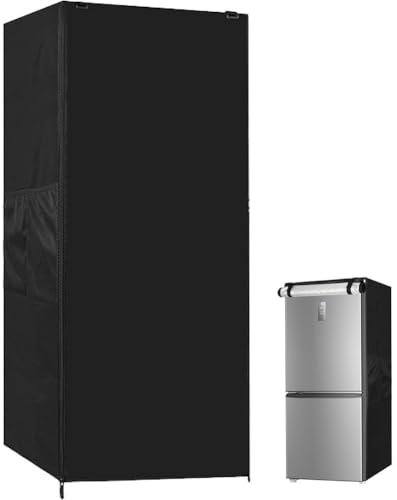 Refrigerator Cover, Waterproof&dustproof Cover, Oxford Cloth Fridge Cover Outdoor Refrigerator Cover for Upright Freezer, Beverage Refrigerator