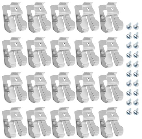 OTOTEC 20pcs Stainless Steel Belt Clip Replacement Part 633586002 636181001 Compatible with Ryobi Compatible with Ridgid 18 Volt Tools