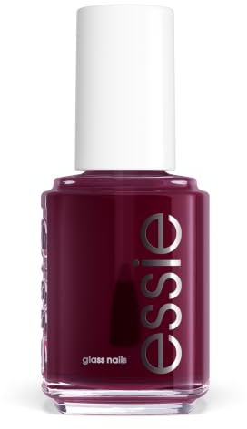 Essie Glass Nails Half Full, Deep Purple Nail Polish, Sheer Finish | Colourfully Translucent Nail Varnish Shades Inspired by K-Beauty Trending Salon Effects, Salon Quality Formula