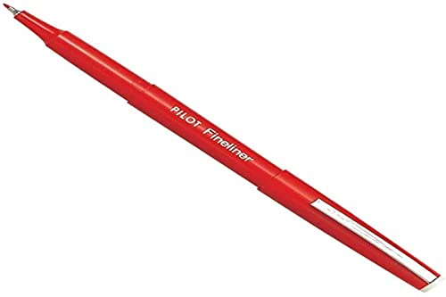 Pilot Fineliner 1.2 mm Tip - Red, Single Pen