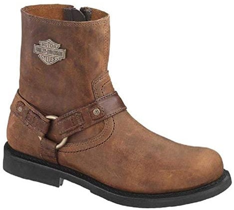 HARLEY-DAVIDSON FOOTWEAR Herren Scout Leather Motorcycle Harness Casual Boot Stiefel, Braun, 40 EU