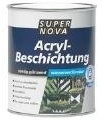 SUPER NOVA 20007073407032 Acryl-Beschichtung, kieselgrau, 2,5 Liter