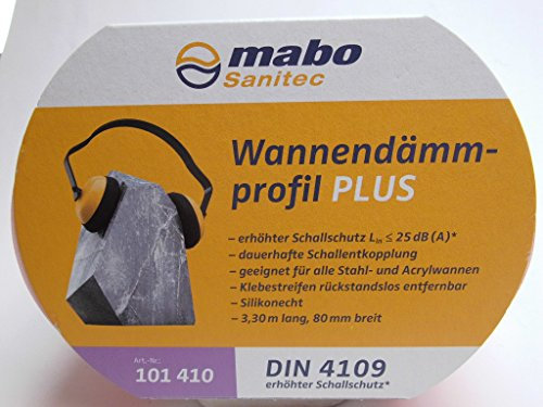 Wannendämmprofil Plus Rolle 3,3 m selbstklebend