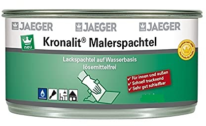 Jaeger Kronalit Malerspachtel auf Wasserbasis, lösemittelfrei, weiss 800g