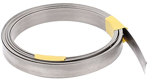 sourcingmap 5M 16.4Ft 0.15x8mm Nichrome Flat Heater Wire for Heating Elements