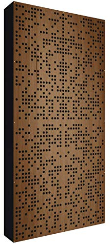 Addictive Sound Akustikpaneele Holz - Akustik Diffusor - Akustikplatten und Schallabsorber - Acoustic Panel Absorber - Akustikpaneel 120x60x11,5cm - Akustikelemente Schall Absorbierer - Brown
