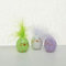 BOLTZE Ei Sweetie H4cm Osterei 3er Set Sweetie mit Federn Osterdeko Ostern